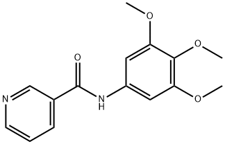 N-(3,4,5-trimethoxyphenyl)pyridine-3-carboxamide 구조식 이미지