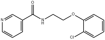 N-[2-(2-chlorophenoxy)ethyl]pyridine-3-carboxamide 구조식 이미지