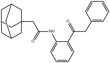 2-(1-adamantyl)-N-[2-(2-phenylacetyl)phenyl]acetamide 구조식 이미지