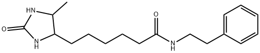 6-(5-methyl-2-oxoimidazolidin-4-yl)-N-(2-phenylethyl)hexanamide Structure