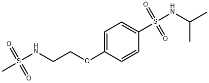 4-[2-(methanesulfonamido)ethoxy]-N-propan-2-ylbenzenesulfonamide 구조식 이미지