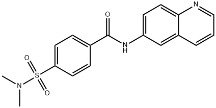 4-(dimethylsulfamoyl)-N-quinolin-6-ylbenzamide 구조식 이미지