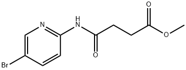 methyl 4-[(5-bromopyridin-2-yl)amino]-4-oxobutanoate 구조식 이미지