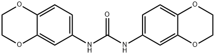 1,3-bis(2,3-dihydro-1,4-benzodioxin-6-yl)urea 구조식 이미지