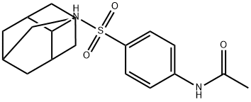 N-[4-(2-adamantylsulfamoyl)phenyl]acetamide 구조식 이미지