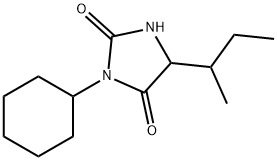 5-butan-2-yl-3-cyclohexylimidazolidine-2,4-dione Structure