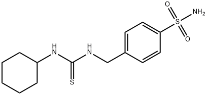 1-cyclohexyl-3-[(4-sulfamoylphenyl)methyl]thiourea 구조식 이미지