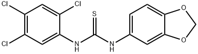 1-(1,3-benzodioxol-5-yl)-3-(2,4,5-trichlorophenyl)thiourea 구조식 이미지