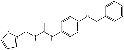 1-(furan-2-ylmethyl)-3-(4-phenylmethoxyphenyl)thiourea 구조식 이미지