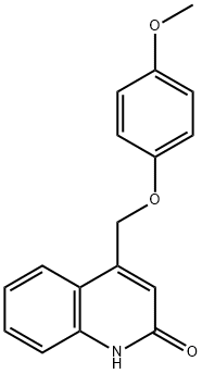 4-[(4-methoxyphenoxy)methyl]-1H-quinolin-2-one 구조식 이미지