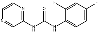 1-(2,4-difluorophenyl)-3-pyrazin-2-ylurea Structure