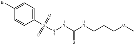 1-[(4-bromophenyl)sulfonylamino]-3-(3-methoxypropyl)thiourea 구조식 이미지