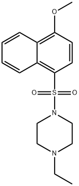 1-ethyl-4-(4-methoxynaphthalen-1-yl)sulfonylpiperazine Structure