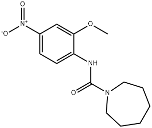 N-(2-methoxy-4-nitrophenyl)azepane-1-carboxamide 구조식 이미지