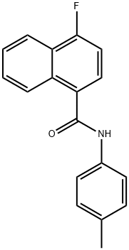 4-fluoro-N-(4-methylphenyl)naphthalene-1-carboxamide 구조식 이미지