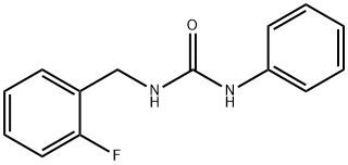 1-[(2-fluorophenyl)methyl]-3-phenylurea 구조식 이미지