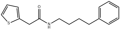 N-(4-phenylbutyl)-2-thiophen-2-ylacetamide 구조식 이미지