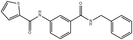 N-[3-(benzylcarbamoyl)phenyl]thiophene-2-carboxamide Structure