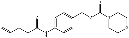 [4-(pent-4-enoylamino)phenyl]methyl morpholine-4-carboxylate 구조식 이미지