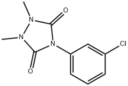 4-(3-chlorophenyl)-1,2-dimethyl-1,2,4-triazolidine-3,5-dione 구조식 이미지