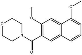 (3,5-dimethoxynaphthalen-2-yl)-morpholin-4-ylmethanone 구조식 이미지