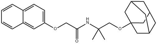 N-[1-(1-adamantyloxy)-2-methylpropan-2-yl]-2-naphthalen-2-yloxyacetamide Structure