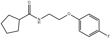 N-[2-(4-fluorophenoxy)ethyl]cyclopentanecarboxamide Structure