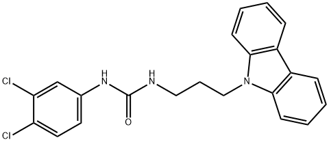 1-(3-carbazol-9-ylpropyl)-3-(3,4-dichlorophenyl)urea 구조식 이미지