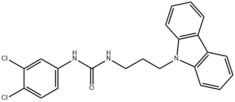 1-(3-carbazol-9-ylpropyl)-3-(3,4-dichlorophenyl)urea Structure