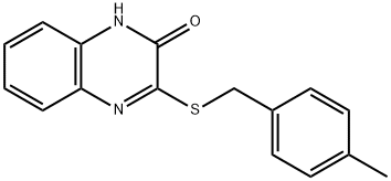 3-[(4-methylphenyl)methylsulfanyl]-1H-quinoxalin-2-one 구조식 이미지