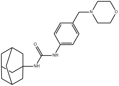 1-(1-adamantyl)-3-[4-(morpholin-4-ylmethyl)phenyl]urea Structure