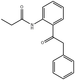 N-[2-(2-phenylacetyl)phenyl]propanamide 구조식 이미지