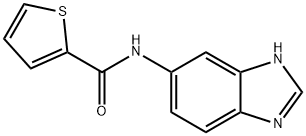 N-(3H-benzimidazol-5-yl)thiophene-2-carboxamide 구조식 이미지