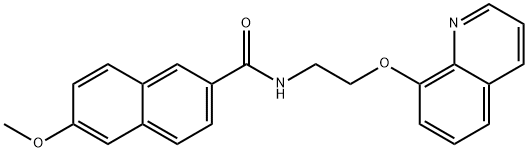 6-methoxy-N-(2-quinolin-8-yloxyethyl)naphthalene-2-carboxamide 구조식 이미지