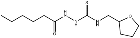 1-(hexanoylamino)-3-(oxolan-2-ylmethyl)thiourea Structure