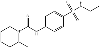 N-[4-(ethylsulfamoyl)phenyl]-2-methylpiperidine-1-carbothioamide Structure