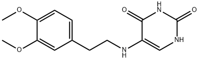 5-[2-(3,4-dimethoxyphenyl)ethylamino]-1H-pyrimidine-2,4-dione 구조식 이미지