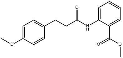 methyl 2-[3-(4-methoxyphenyl)propanoylamino]benzoate 구조식 이미지