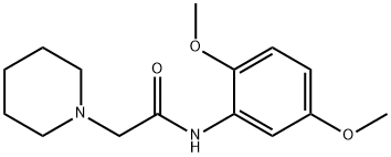 N-(2,5-dimethoxyphenyl)-2-piperidin-1-ylacetamide 구조식 이미지
