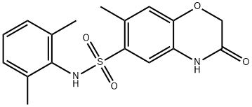 N-(2,6-dimethylphenyl)-7-methyl-3-oxo-4H-1,4-benzoxazine-6-sulfonamide Structure