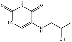 5-(2-hydroxypropylamino)-1H-pyrimidine-2,4-dione 구조식 이미지