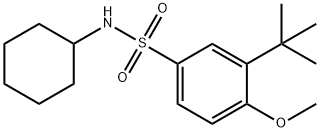 3-tert-butyl-N-cyclohexyl-4-methoxybenzenesulfonamide Structure