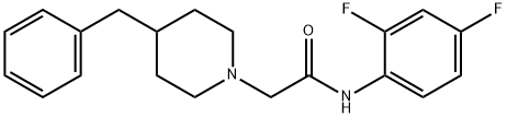 2-(4-benzylpiperidin-1-yl)-N-(2,4-difluorophenyl)acetamide 구조식 이미지