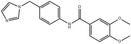 N-[4-(imidazol-1-ylmethyl)phenyl]-3,4-dimethoxybenzamide Structure