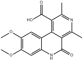 8,9-dimethoxy-2,4-dimethyl-5-oxo-6H-benzo[c][2,7]naphthyridine-1-carboxylic acid 구조식 이미지