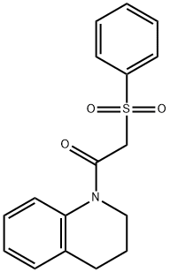 2-(benzenesulfonyl)-1-(3,4-dihydro-2H-quinolin-1-yl)ethanone Structure
