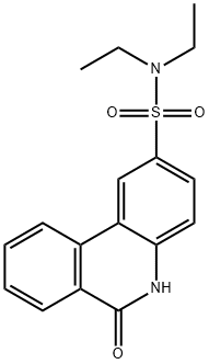 N,N-diethyl-6-oxo-5H-phenanthridine-2-sulfonamide 구조식 이미지