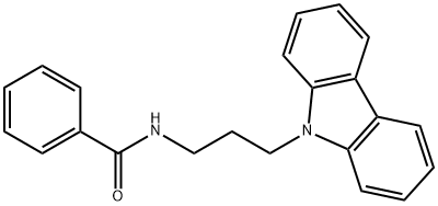 N-(3-carbazol-9-ylpropyl)benzamide 구조식 이미지