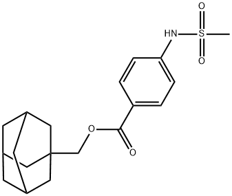 1-adamantylmethyl 4-(methanesulfonamido)benzoate Structure