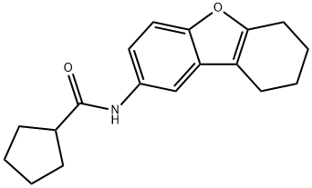 N-(6,7,8,9-tetrahydrodibenzofuran-2-yl)cyclopentanecarboxamide Structure